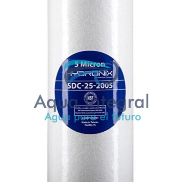 Filtro Cartucho Polipropileno Aglomerado "20 SDC-25-2005 Spun  Hydronix