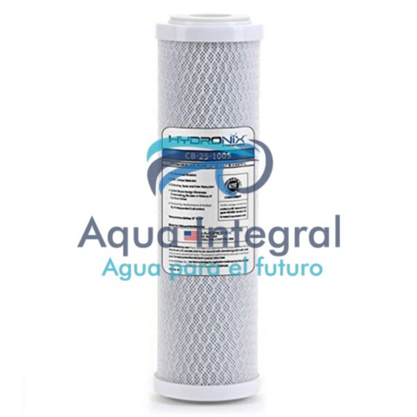 Filtro de agua Carbón en bloque 10" CB-25-1005