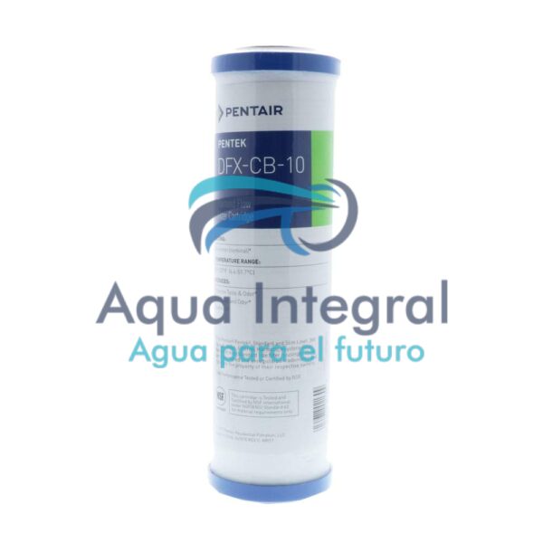 Filtro de agua tipo cartucho carbon activado y polipropileno #10 DFX-CB-10