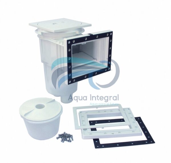 Desnatador Skimmer 15 L - Liner, Con tapa circular, salidas NPT