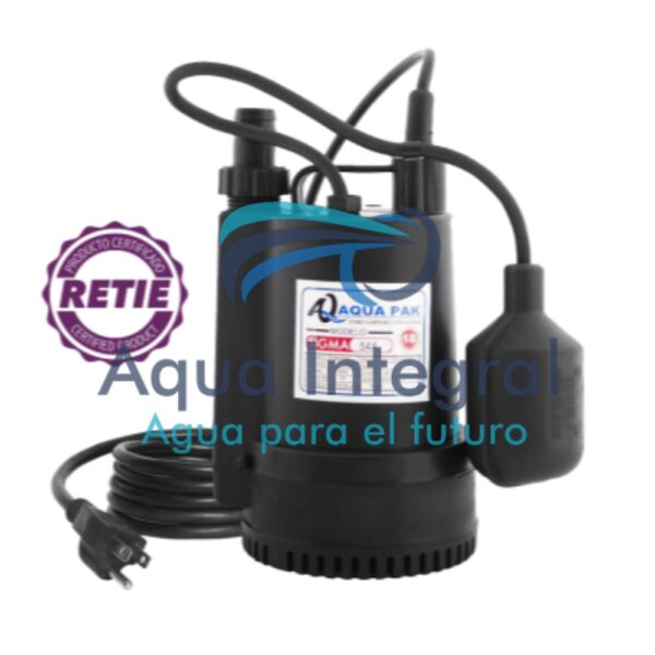 Bomba para achique Aquapak Sigma 1/6 HP
