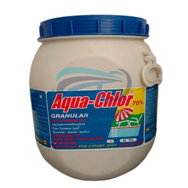 Hipoclorito de Calcio Aquachlor 70% x 45 Kg