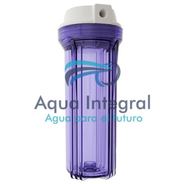 Carcasa para filtro 10"  conexión 3/4 " blanco/transparente