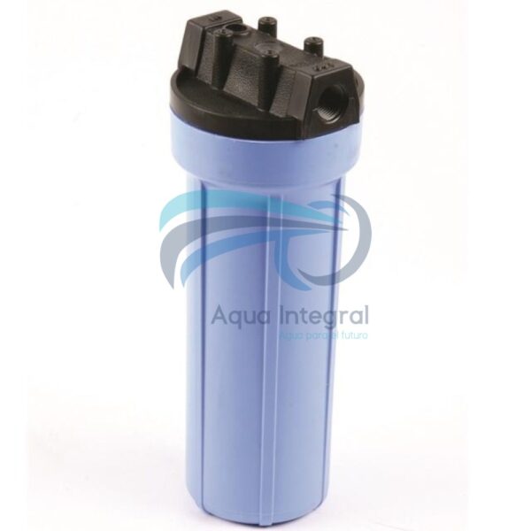 Carcasa para filtro de agua 10" conexión 3/4" azul/negro