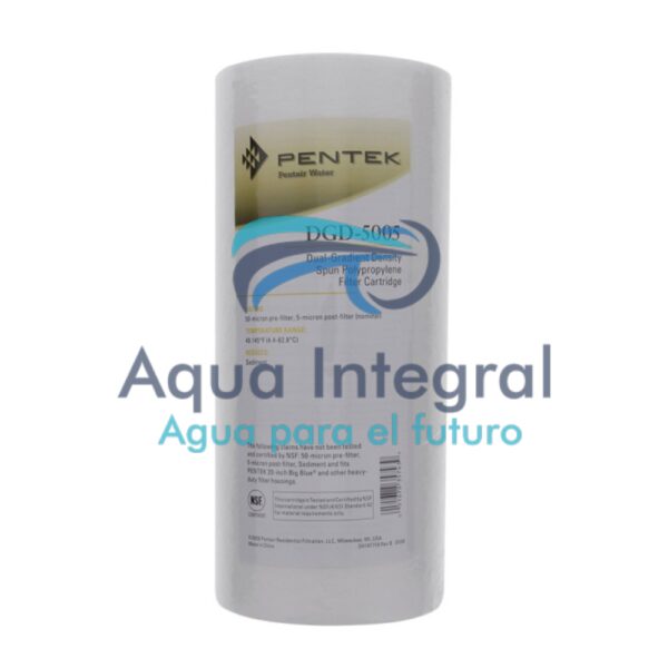 Cartucho para filtro de agua densidad degradada 10" DGD-5005 BB