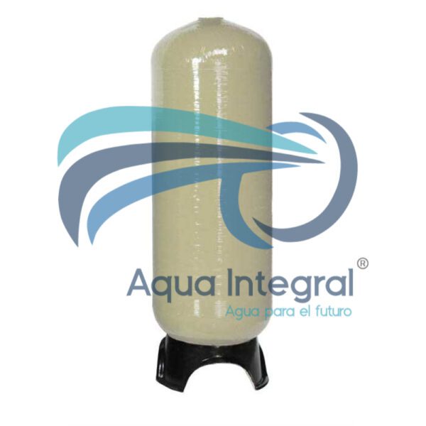 Tanque de filtro de agua en fibra de vidrio 24"x72" Conexión superior e inferior 4"