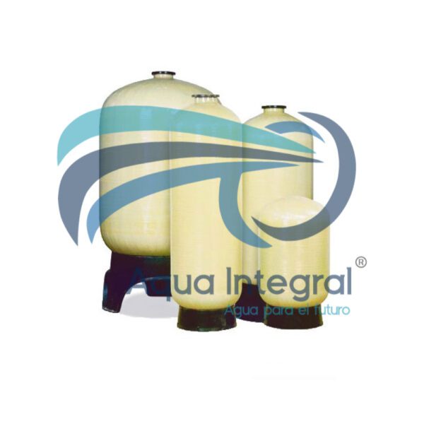 Tanque para filtracion de agua de 42"x72" Conexión superior e inferior 4"