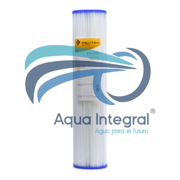 Cartucho para filtro de agua R30 Big Blue 20" Pentair poliester plisado