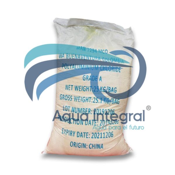 Policloruro de aluminio solido PAC x 25 kg
