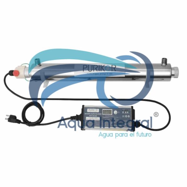 Lampara de desinfección UV 12 GPM Purikor Serie Gold