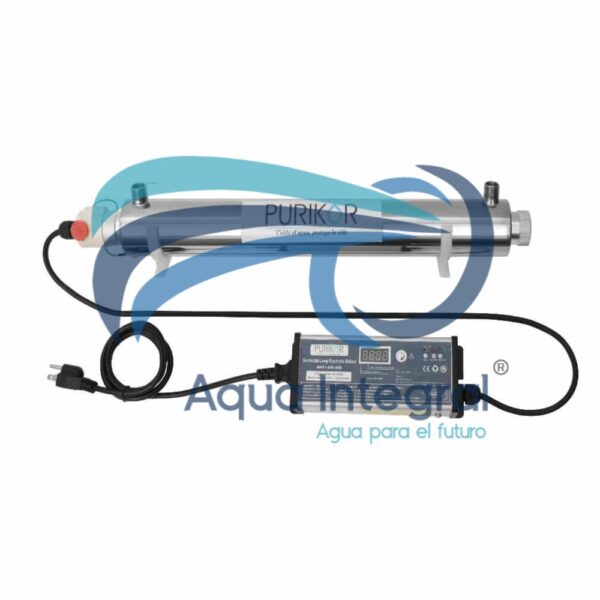 Lampara de desinfección UV 18 GPM Purikor Serie Platinum