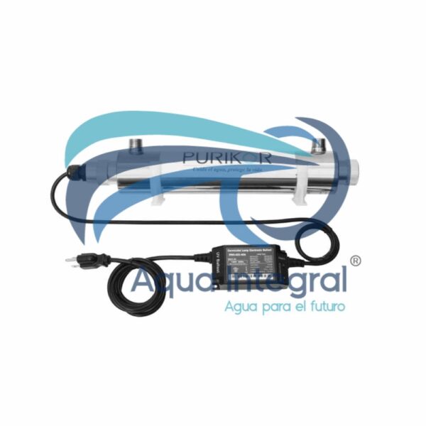 Lampara de desinfección UV 2 GPM Purikor Serie Classic