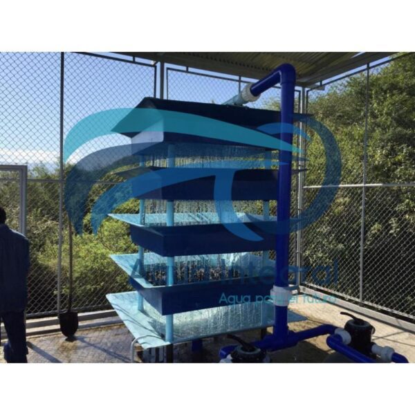 Torre de aeración para sistemas de agua potable